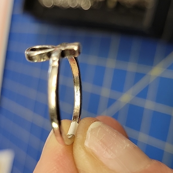 crux ansata Cross Silver Tone Ring Size 6.5 - Picture 2 of 4